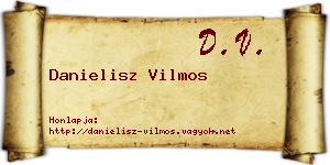 Danielisz Vilmos névjegykártya